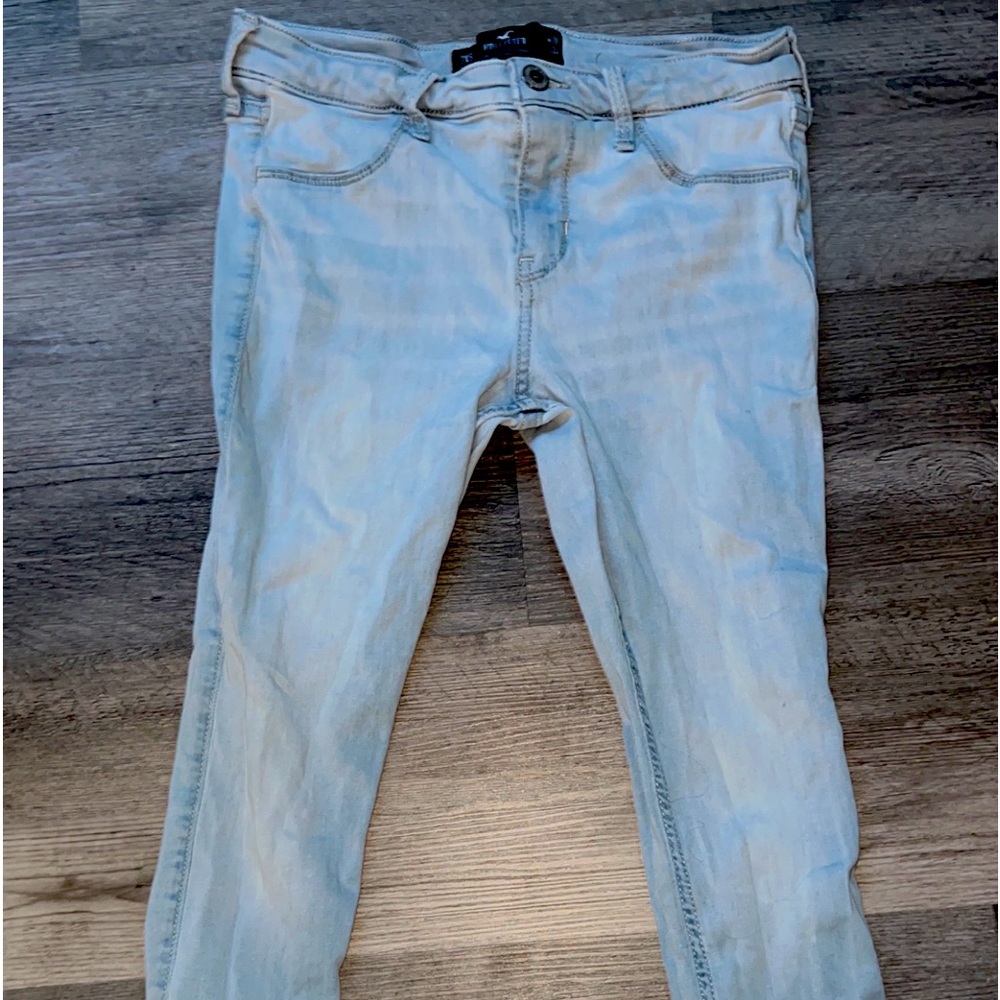 Low-rise jean leggings